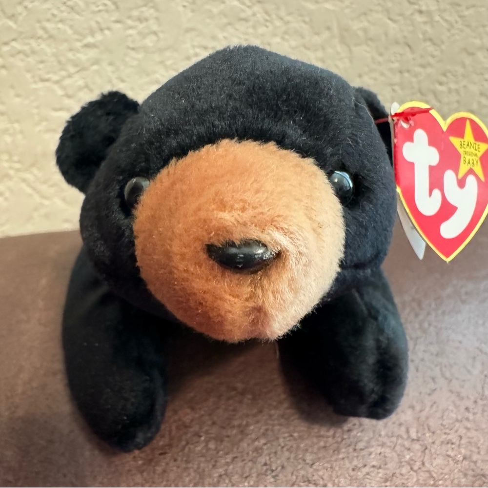 Vintage WT 1993 Ty Beanie Babies Blackie Bear
